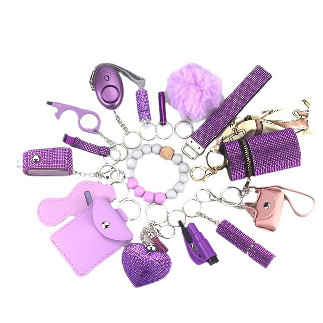 Жеке қауіпсіздіктің көтерме жиынтығы Rhinestones 16 PCS керек-жарақтары