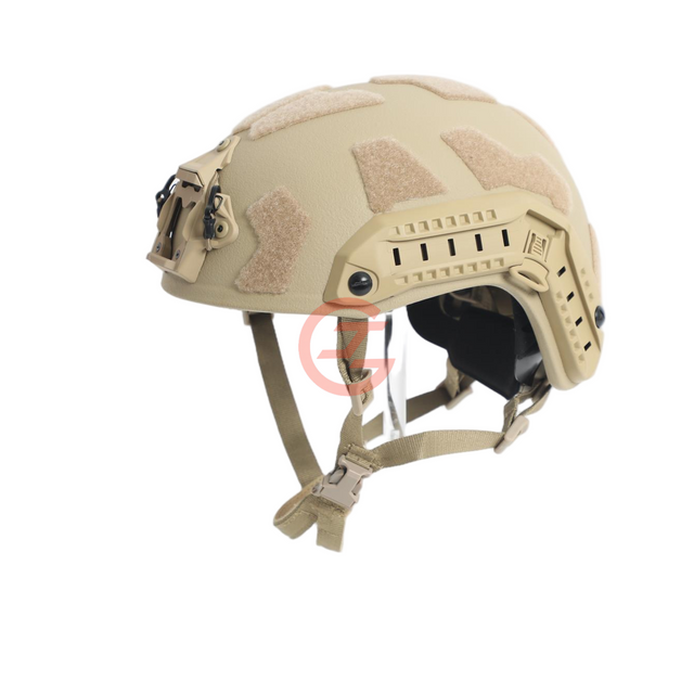 Casque coupe haute avec rails id&eacute;al pour les syst&egrave;mes de communication et la formation