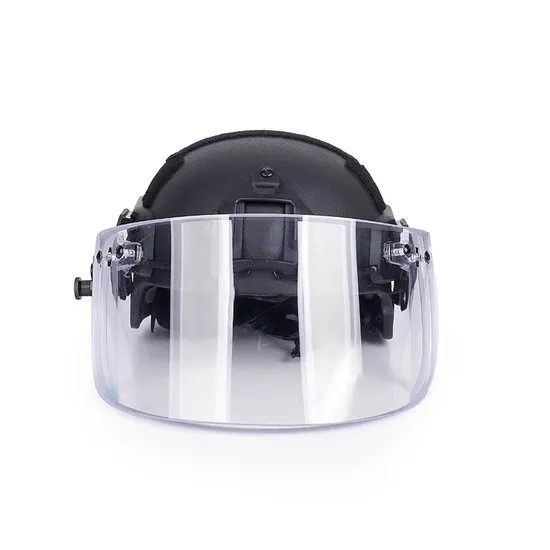 Visor Balistik Taktikal Polietilena NIJ IIIA untuk Topi keledar FAST