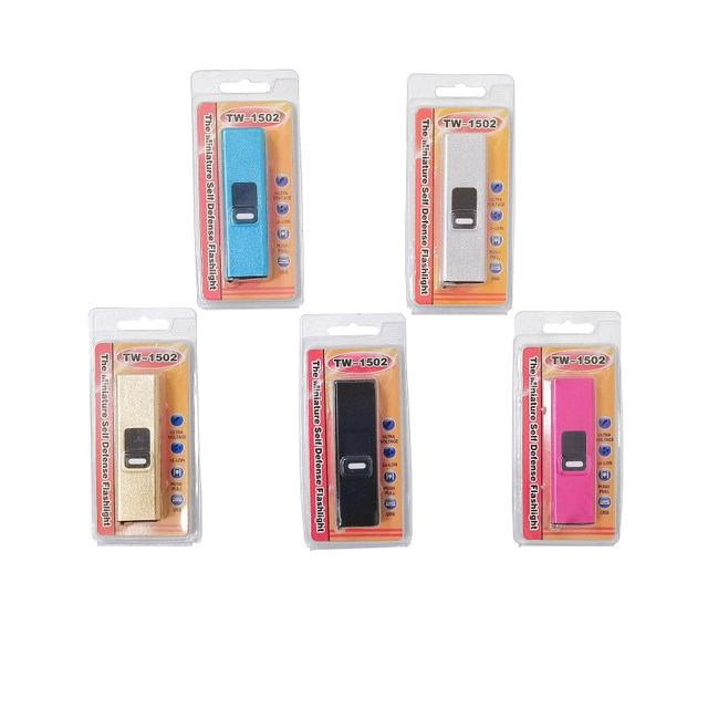 1502 פנס מיני פנס USB נטען אקדח הלם