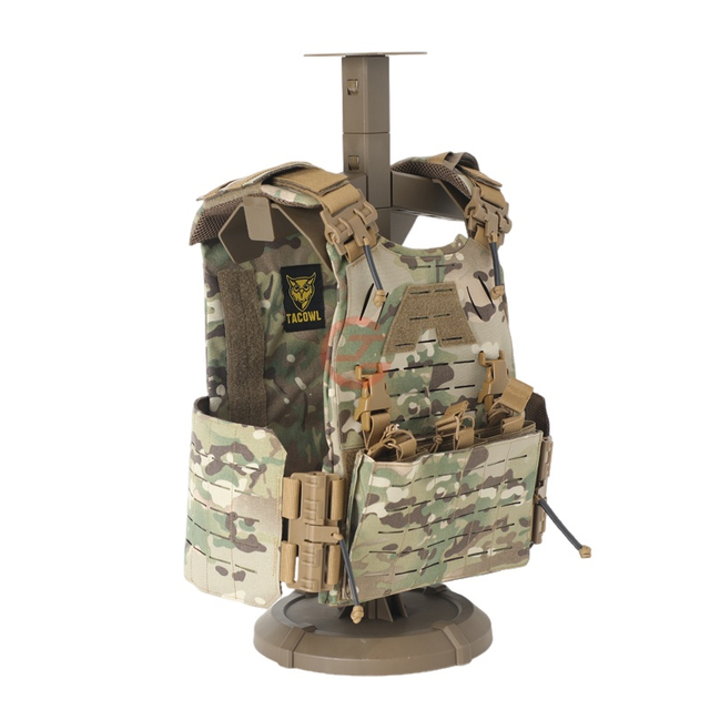 Gilet tattico a sgancio rapido con logo personalizzato con sistema Molle 