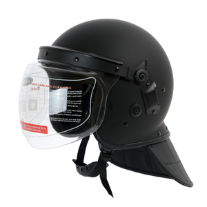 Anti táctico con casco de almohadilla de visor