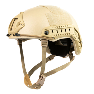Khaki Nij IIIA.44/9 mm Casco balístico de fibra de aramid/polietileno de corte alto rápido
